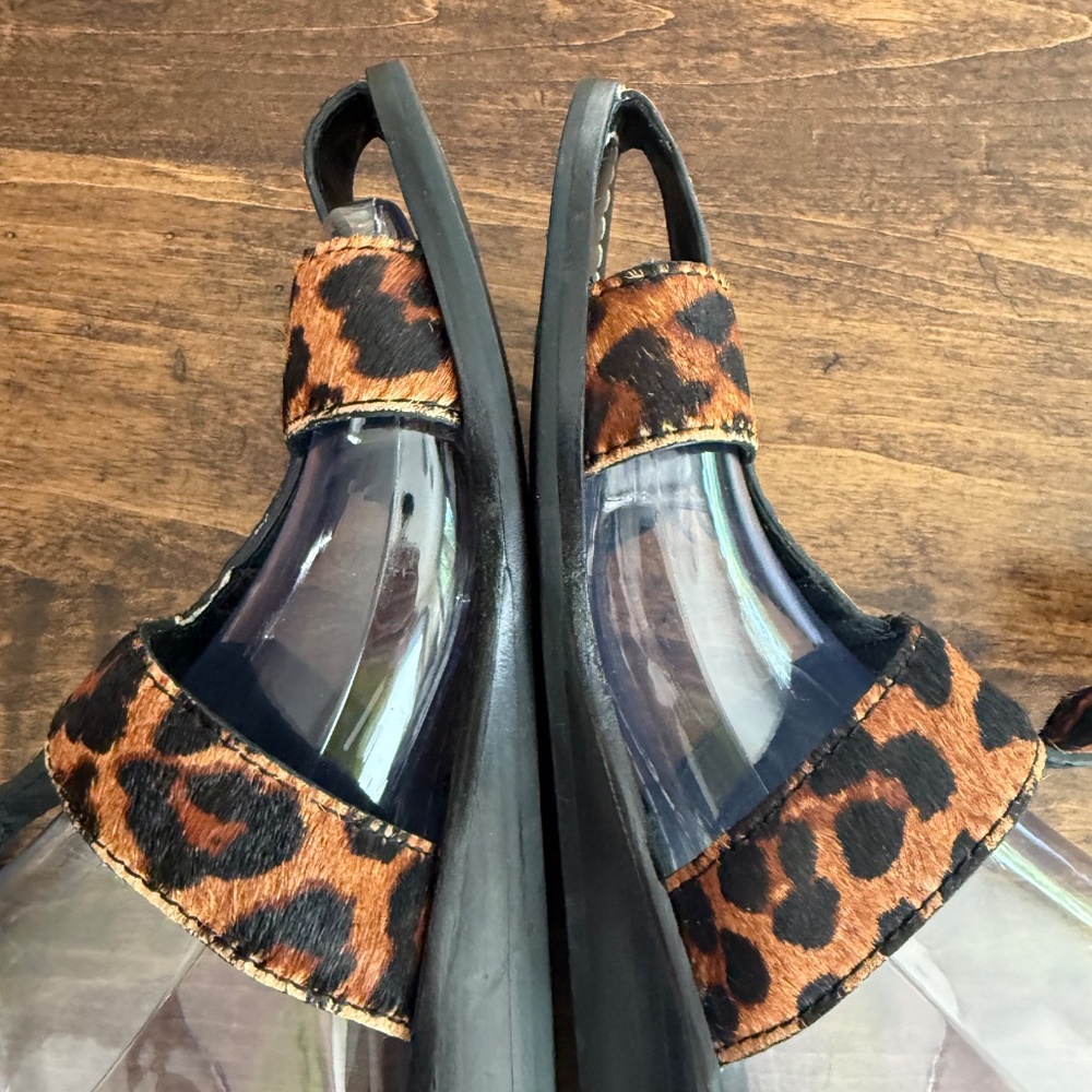 Jeffery Campbell Women's Leopard Print Strappy Sandals Size 8 - Picture 8 of 10